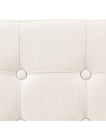 Banc pliant coffre de rangement en velours capitonné LYSANDRE