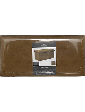 Banc coffre de rangement pliable velours LILOU