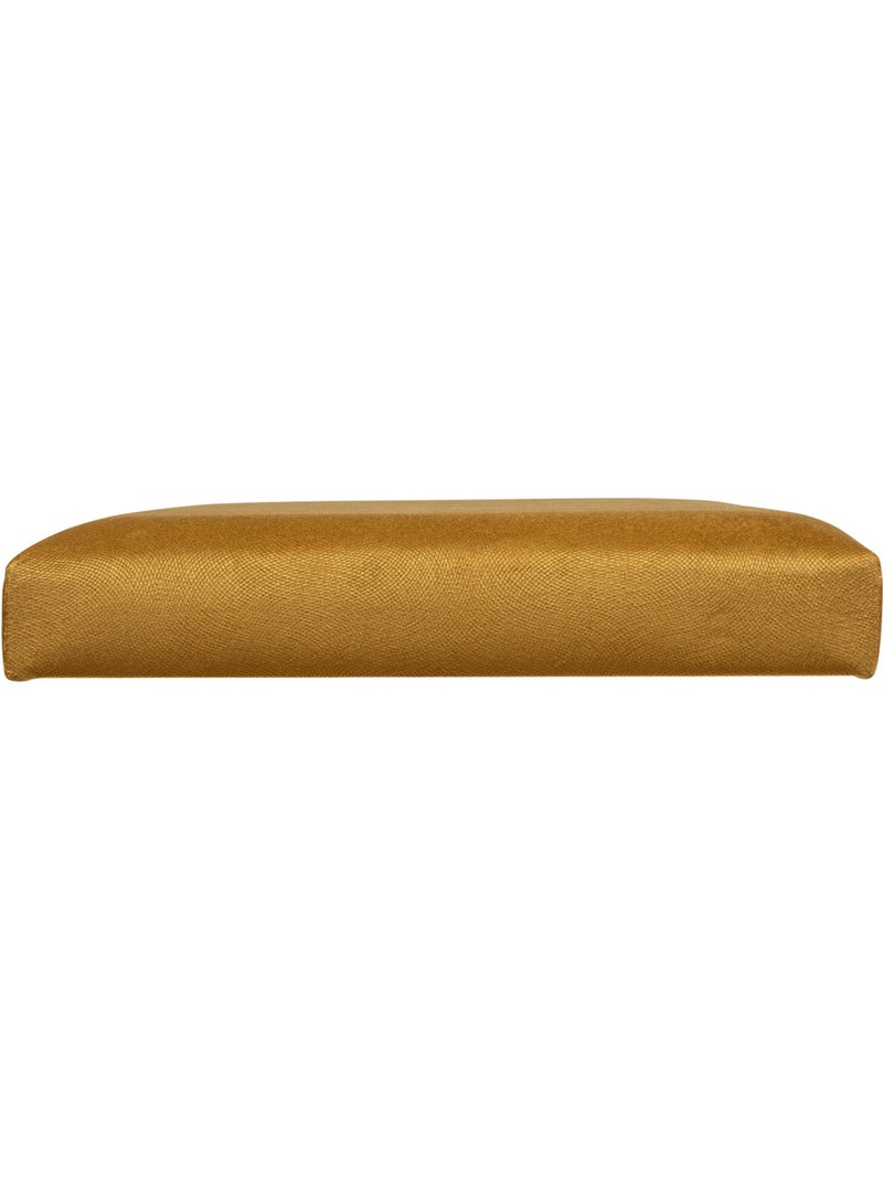 Banc pliant coffre de rangement en velours LILOU Ocre - Kiabi