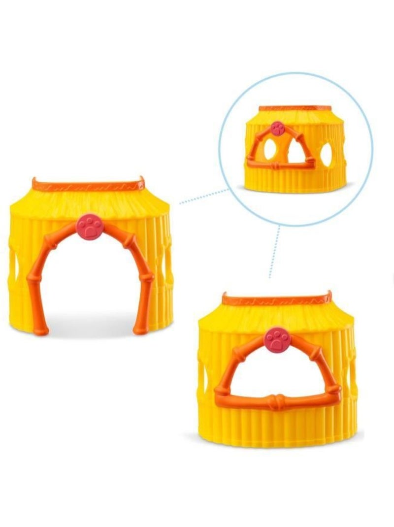 BANDAI - Littlest Pet Shop - Pack Tiki Jungle - 3 animaux et accessoires - BF00515 Jaune - Kiabi