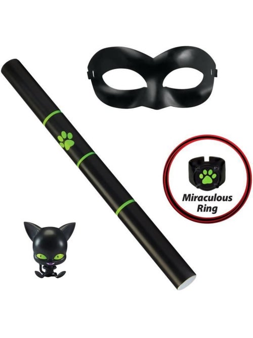 BANDAI - Miraculous Set de transformation - Chat Noir - Accessoire Magique - Bijou Magique - Kwami - Kiabi