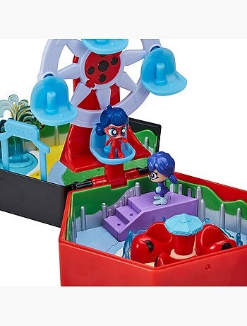 Bandai miraculous ladybug - mini univers chibi parc d’attractions avec figurines