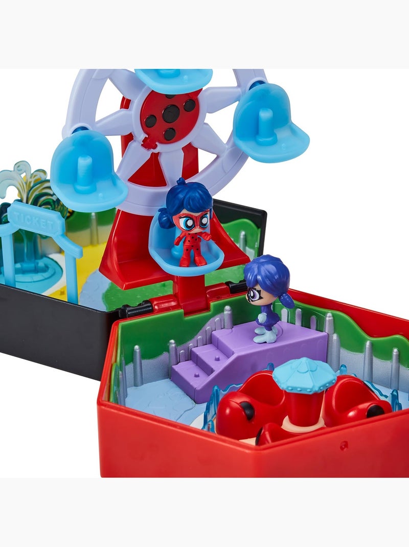 Bandai miraculous ladybug - mini univers chibi parc d’attractions avec figurines Multicolore - Kiabi