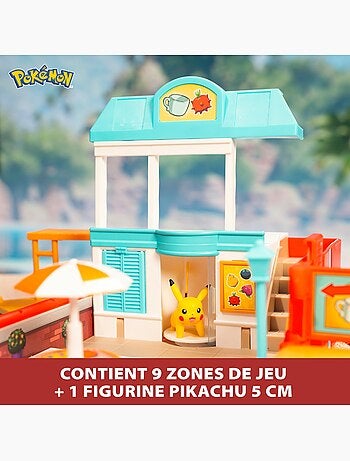 Bandai pokémon - sac à dos du dresseur transformable en univers de jeu plage