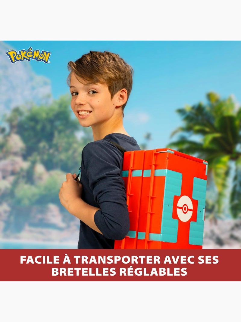 Bandai pokémon - sac à dos du dresseur transformable en univers de jeu plage Jaune - Kiabi