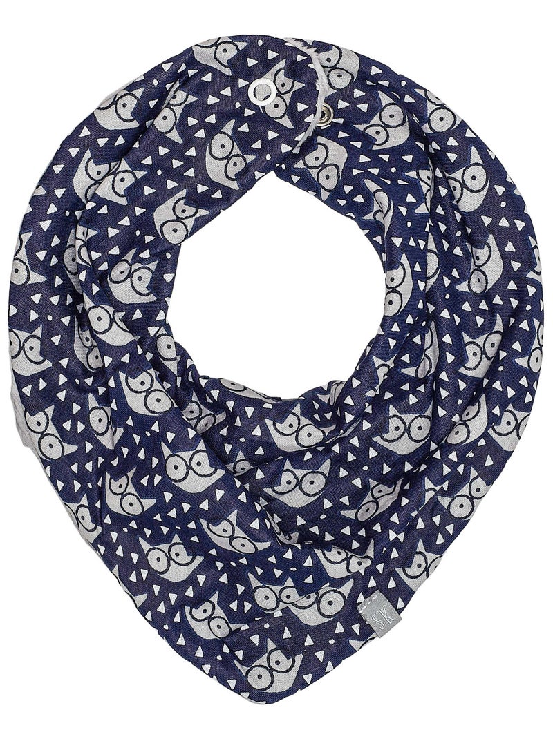 Bandana cache-cou réversible, ELI SEVIRA KIDS Bleu marine - Kiabi
