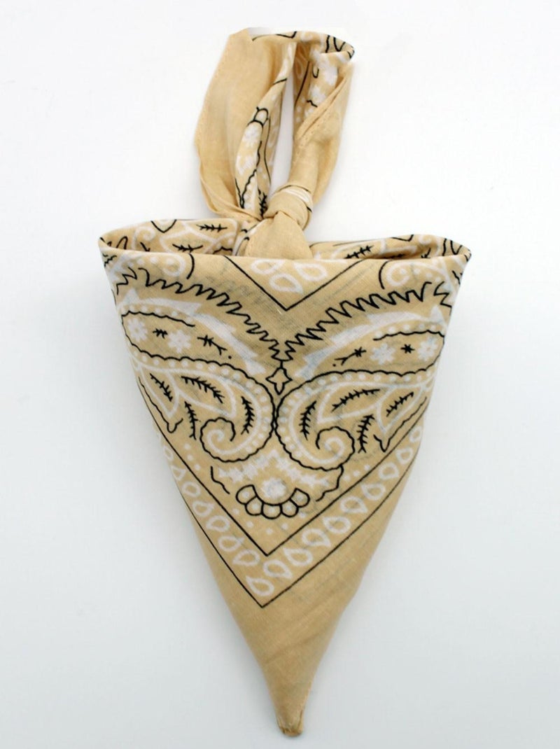 Bandana coton Kebello Beige - Kiabi