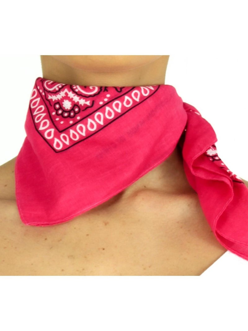 Bandana coton Kebello Rose fushia - Kiabi