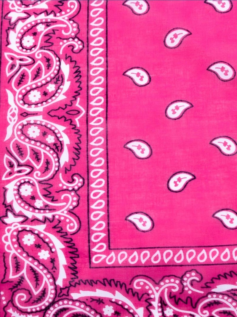 Bandana coton Kebello Rose fushia - Kiabi