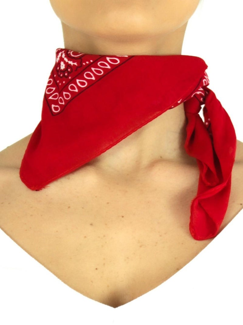 Bandana coton Kebello Rouge - Kiabi