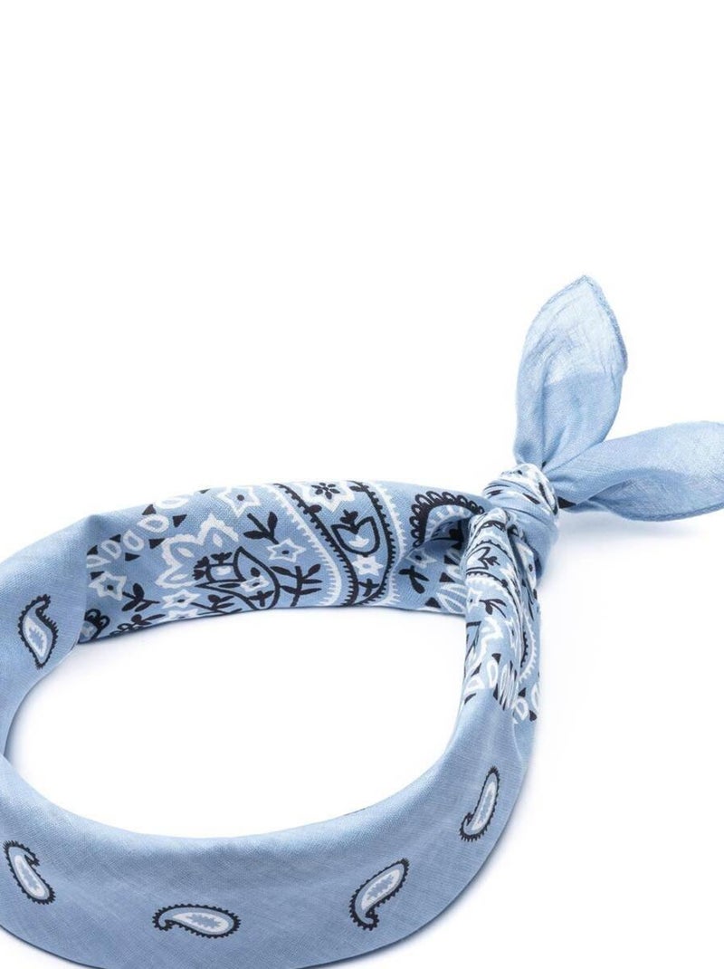 Bandana Coton U.S Premium Bleu ciel - Kiabi