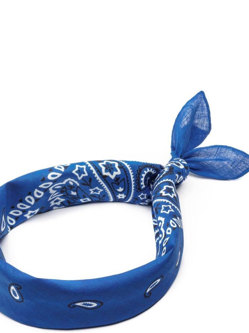 Bandana Coton U.S Premium Bleu roi - Kiabi