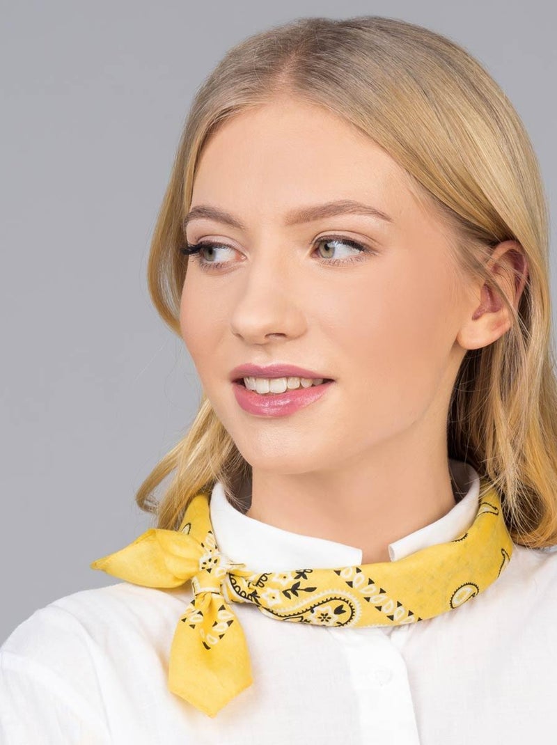 Bandana Coton U.S Premium Jaune - Kiabi