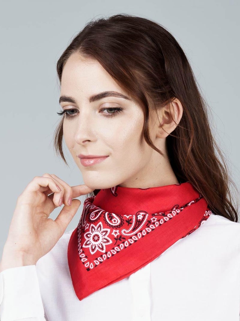 Bandana Coton U.S Premium Rouge - Kiabi