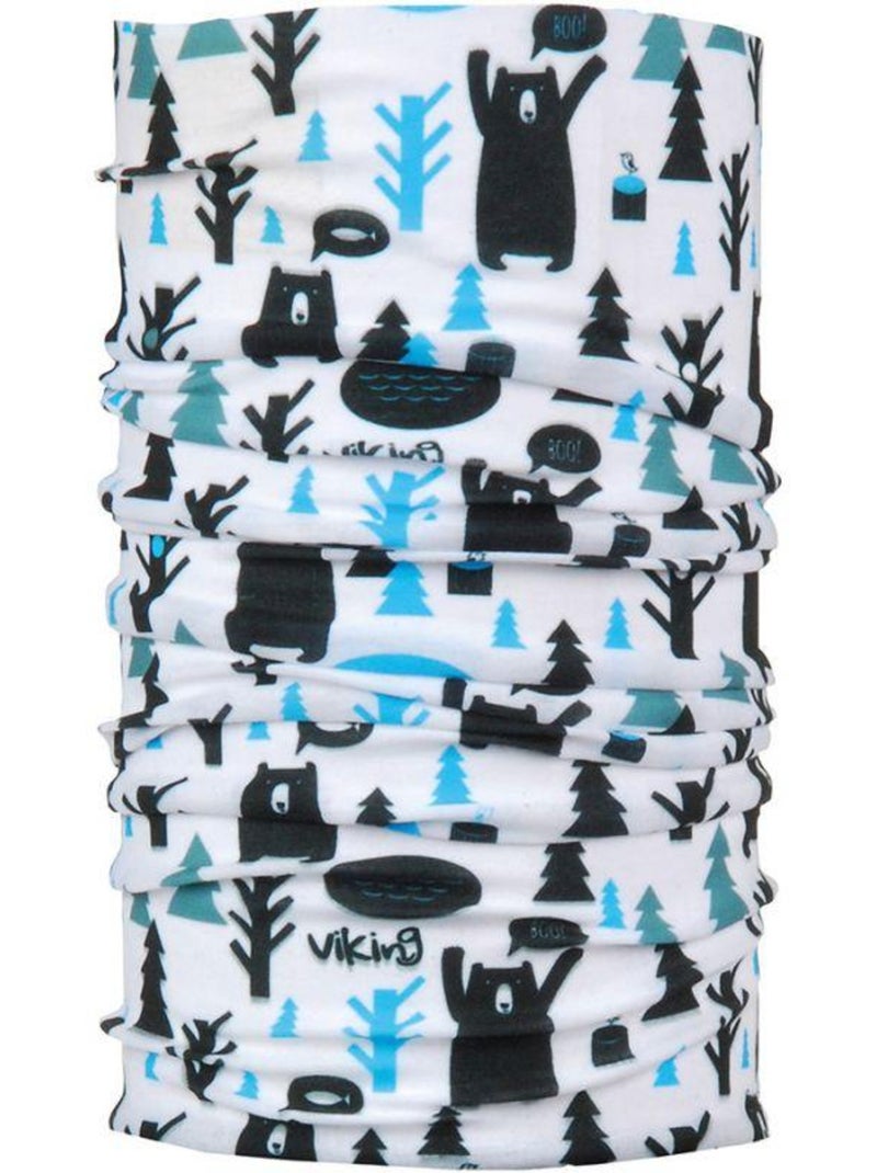 Bandana coupe régulière - viking Blanc Bleu Noir - Kiabi