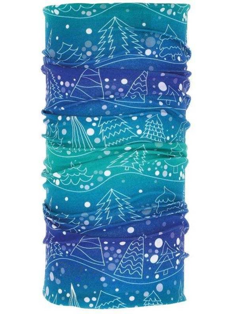 Bandana motif/style arbre - viking Bleu - Kiabi