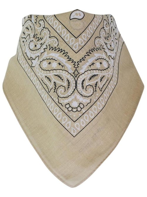 Bandana Uni Coton 55x55 cm – Foulard Carré Mixte - Kiabi