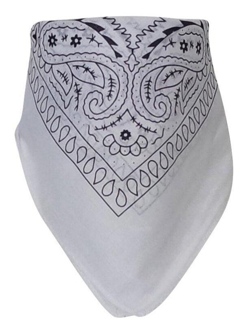 Bandana Uni Coton 55x55 cm – Foulard Carré Mixte - Kiabi