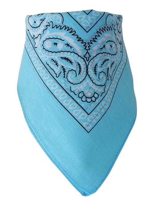 Bandana Uni Coton 55x55 cm – Foulard Carré Mixte - Kiabi
