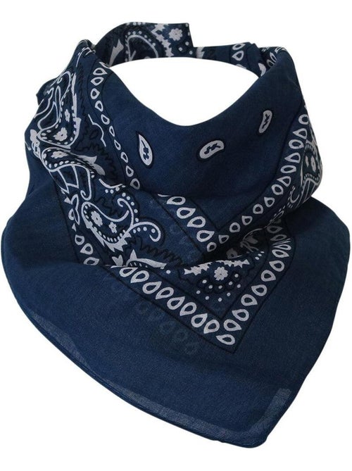 Bandana Uni Coton 55x55 cm – Foulard Carré Mixte - Kiabi
