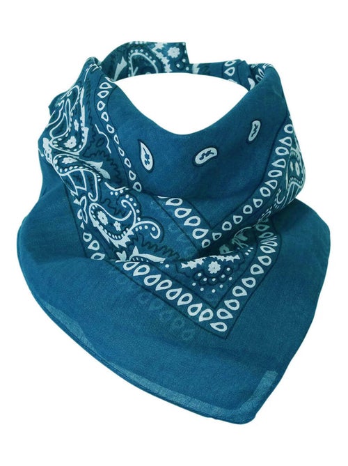 Bandana Uni Coton 55x55 cm – Foulard Carré Mixte - Kiabi