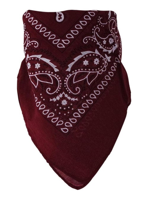 Bandana Uni Coton 55x55 cm – Foulard Carré Mixte - Kiabi