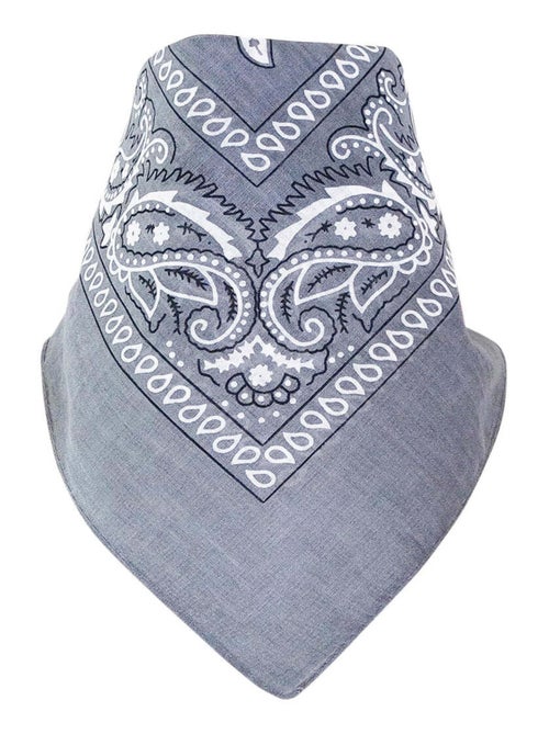 Bandana Uni Coton 55x55 cm – Foulard Carré Mixte - Kiabi