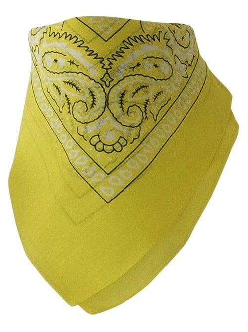Bandana Uni Coton 55x55 cm – Foulard Carré Mixte - Kiabi