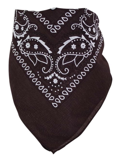 Bandana Uni Coton 55x55 cm – Foulard Carré Mixte - Kiabi