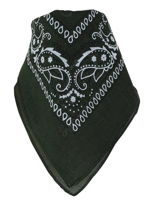 Bandana Uni Coton 55x55 cm – Foulard Carré Mixte - Kiabi