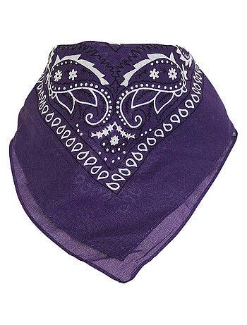 Bandana Uni Coton 55x55 cm – Foulard Carré Mixte