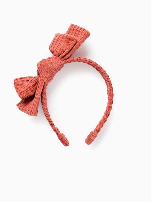 Bandeau avec Nœud en Velours Côtelé - Kiabi