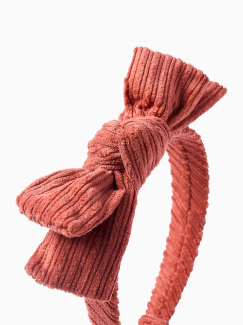 Bandeau avec Nœud en Velours Côtelé - Kiabi