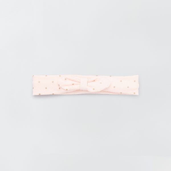 Bandeau Avec Nœud Fantaisie Bebe Fille Rose Poudre Kiabi 2 00