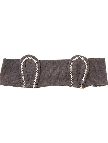 Product Couleur : gris foncé, , ,, - Taille : 6/12M, 3/6M, ,,Habillement Bébé / Fille 0-36 mois / Accessoire / Bandeau Tenir ses premiers cheveux avec un bandeau original ! - Bandeau en toile - Dos KIABI