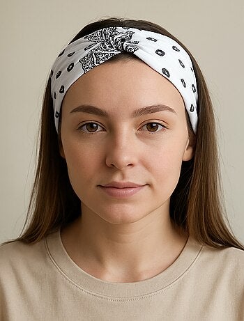 Bandeau bandana imprimé paisley