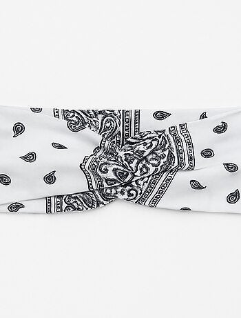 Bandeau bandana imprimé paisley