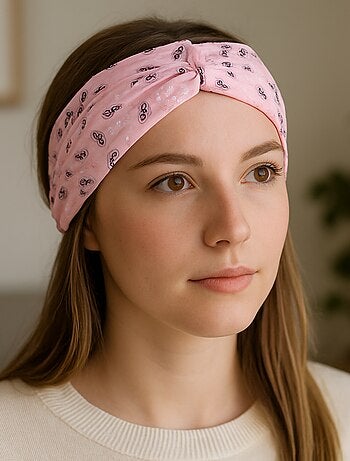 Bandeau bandana imprimé paisley