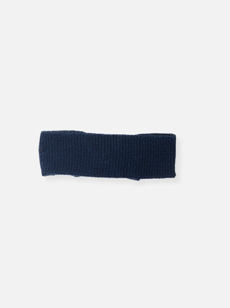Bandeau bébé avec nœud Bleu marine - Kiabi