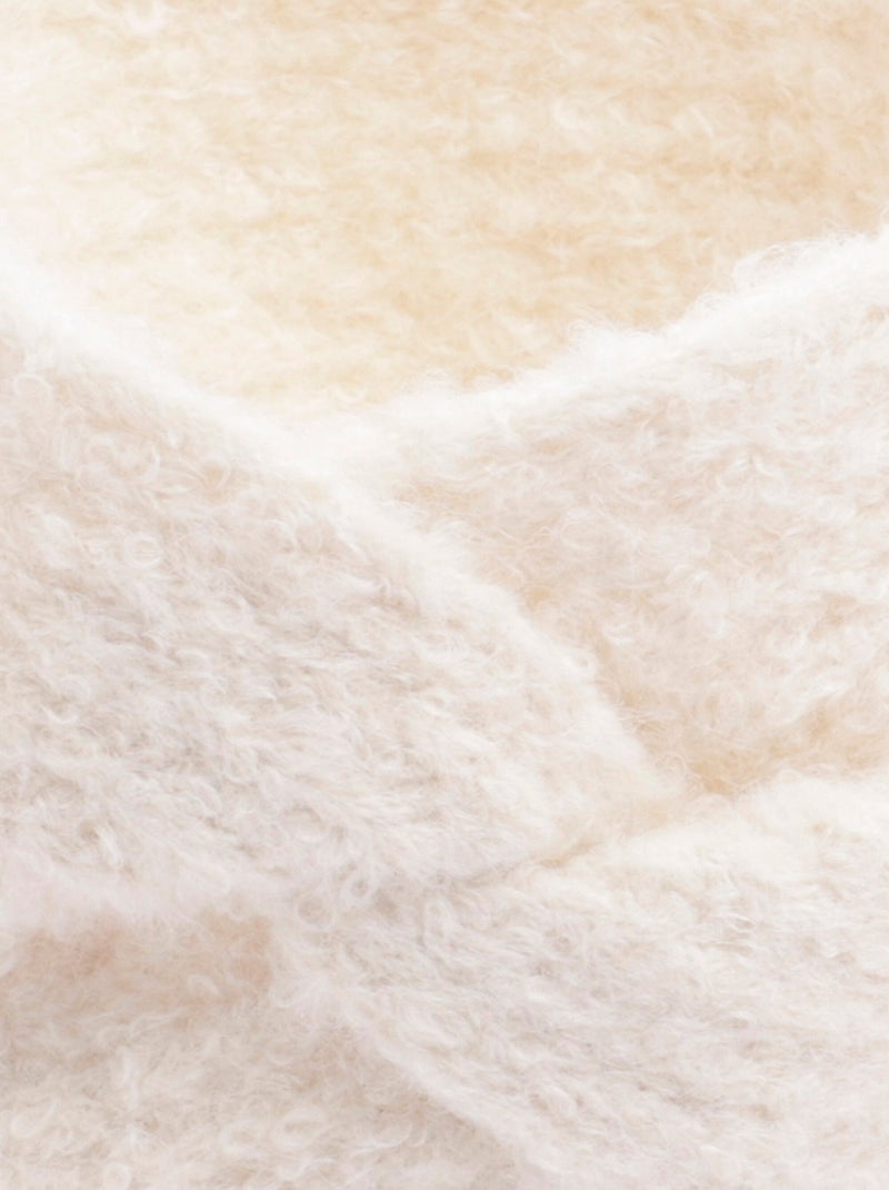 Bandeau chaud en maille mousseuse - AFIBEL Blanc - Kiabi