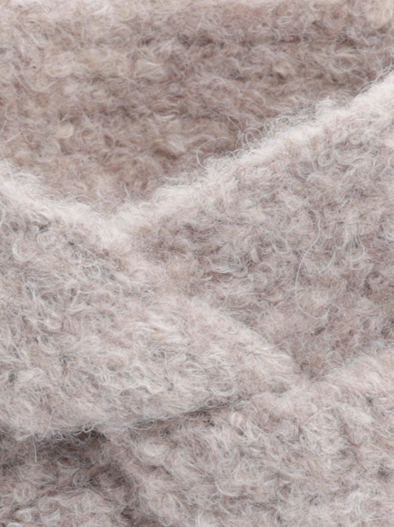 Bandeau chaud en maille mousseuse - AFIBEL Taupe - Kiabi