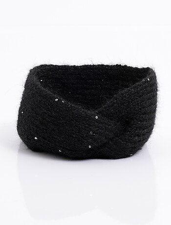 Bandeau chaud maille brillante à sequins - AFIBEL