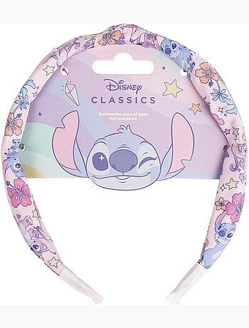 Bandeau cheveux enfant Stitch : oreilles et nœud pour fille