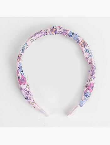 Bandeau cheveux enfant Stitch : oreilles et nœud pour fille