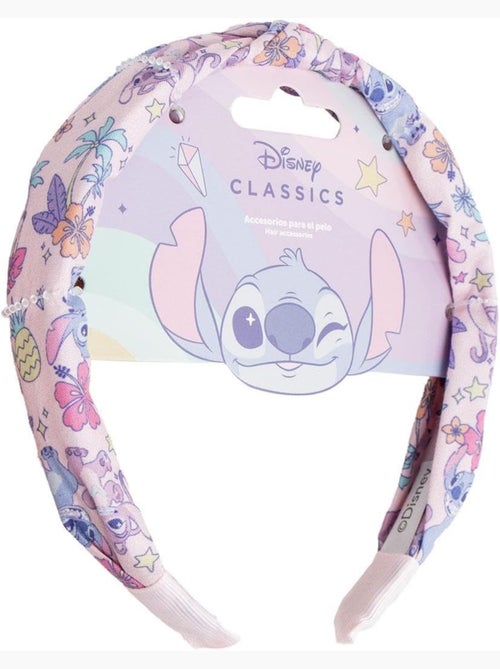 Bandeau cheveux enfant Stitch : oreilles et nœud pour fille - Kiabi