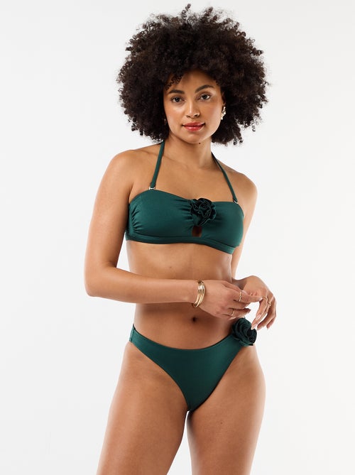 Bandeau de bain avec détail fleur en relief - Kiabi
