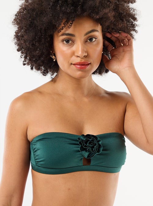 Bandeau de bain avec détail fleur en relief - Kiabi