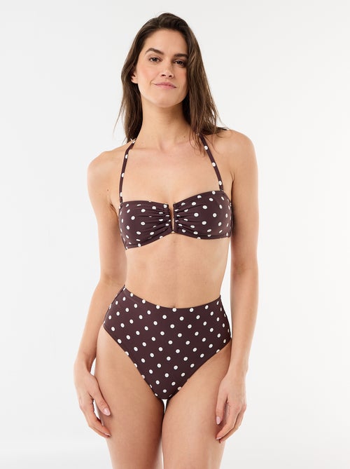 Bandeau de bain motif pois - Kiabi