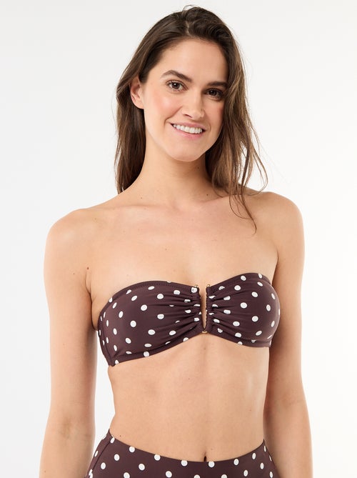 Bandeau de bain motif pois - Kiabi