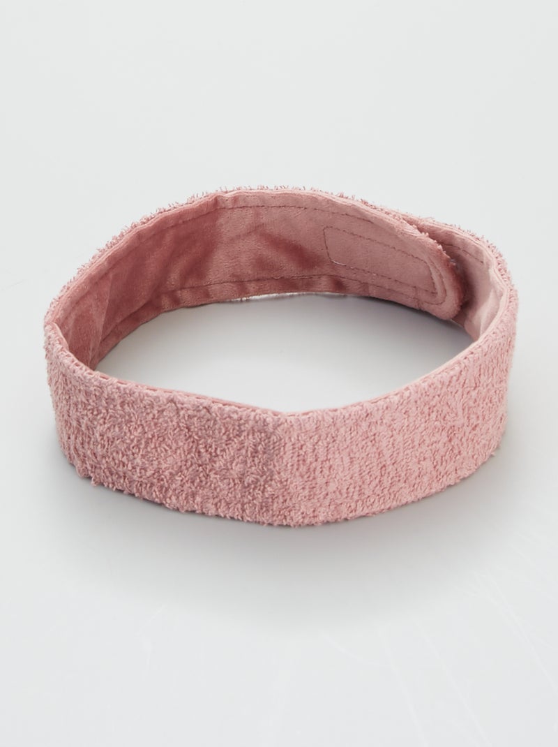 Bandeau démaquillant rose - Kiabi